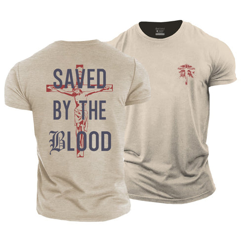 Men's Saved By The Blood Cotton T-Shirt